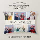 Unik familjemätning för anpassningsbar Text Photo  Prydnadskudde<br><div class="desc">Modern familjekvarné,  den här anpassningsbarnas textfotosamlingskonstruktion gör en vacker visning för ditt favoritbilder barn,  barnbarn,  bröllop eller andra speciella tillfällen. Underbar gåva till morföräldrar! 2 linjer av anpassadet i sin helhet.</div>