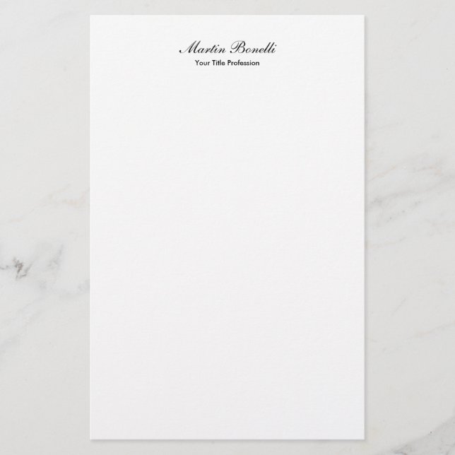 Unik fantastisk professionell design kalligrafi brevpapper (Framsida)