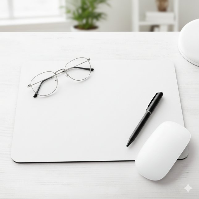 Unik Färgad och Personlig Musmatta (Classic Solid Off White Premium Mouse Pad)