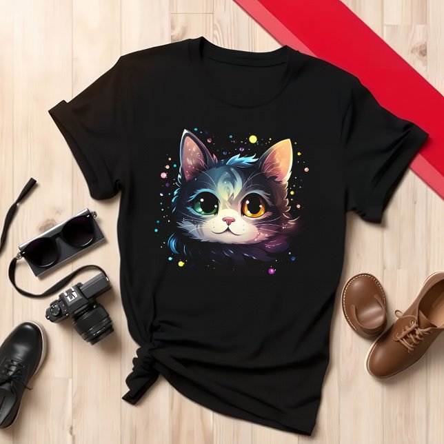 Unik färgdesign för katt t shirt (Skapare uppladdad)