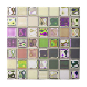 Unik färgstark keramik Tile Kakelplatta