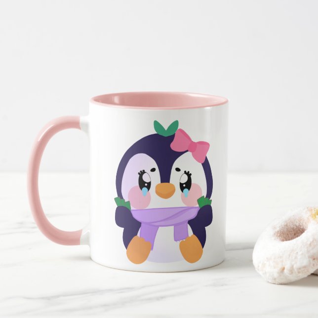 Unik Fattig kute-penguin Mugg (Med munk)