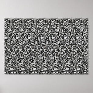 Unik Figur - Gömt 3D-utskrift Poster