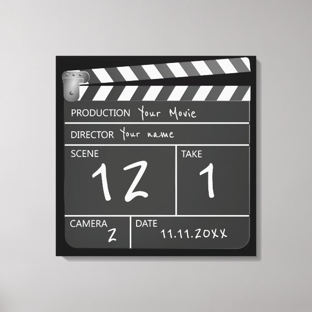 Unik filmminiatyrpanel för Personlig av novelty Canvastryck (Framsida)