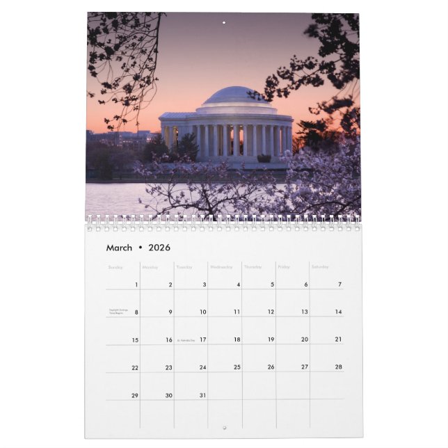 Unik Fine Art Washington DC 2023-kalender Kalender (Mar 2026)