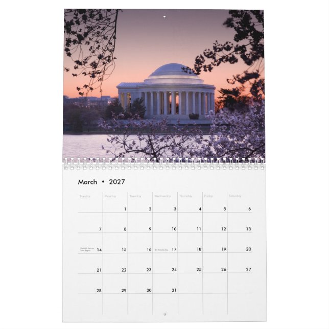 Unik Fine Art Washington DC 2023-kalender Kalender (Mar 2027)