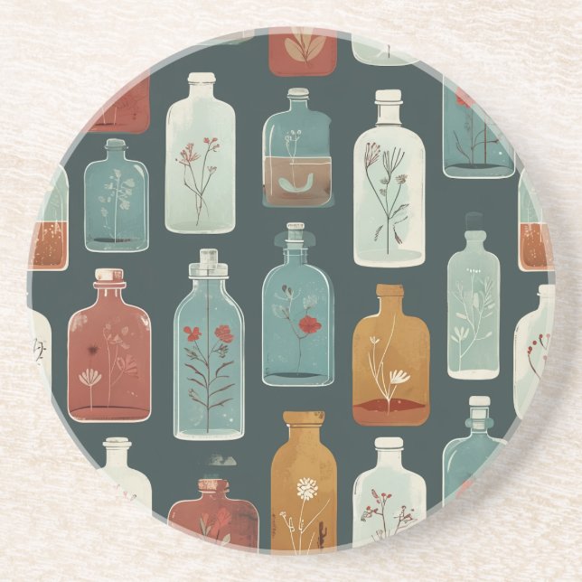 unik flaska art underlägg (Framsidan)