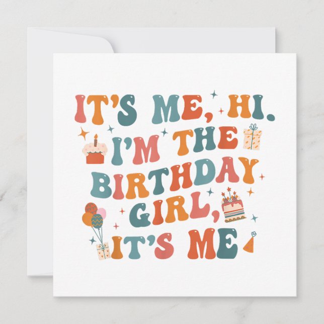 Unik Födelsedagsfest.. Hej på mig. Inbjudningar (Framsida)