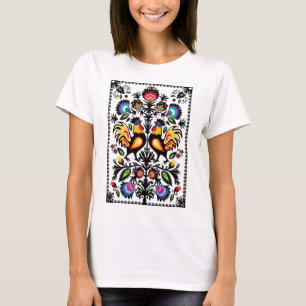 Unik folkloristisk sammansättning t shirt
