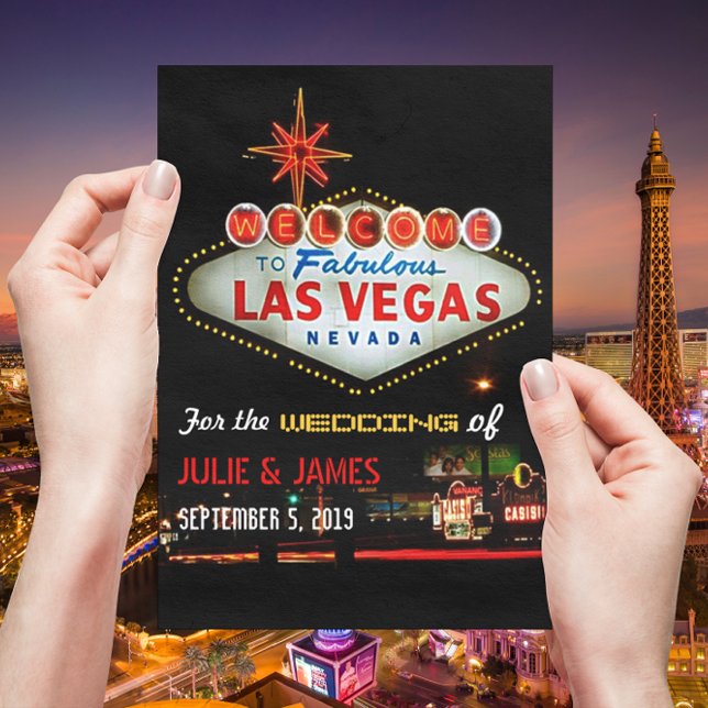 Unik formell bröllopsinbjudan från Las Vegas Inbjudningar (Skapare uppladdad)