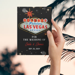 Unik formell inbjudan till Las Vegas Bröllop