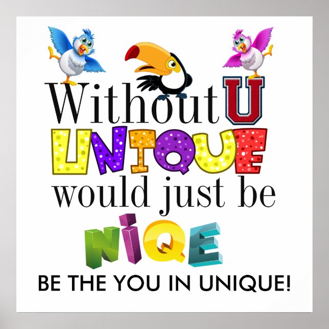 UNIK FÖRTROENDE ATT DU POSTER (Framsidan)