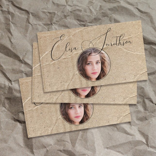 Unik fotofil för skript- och körningsbild för Soci Visitkort (Skapare uppladdad)