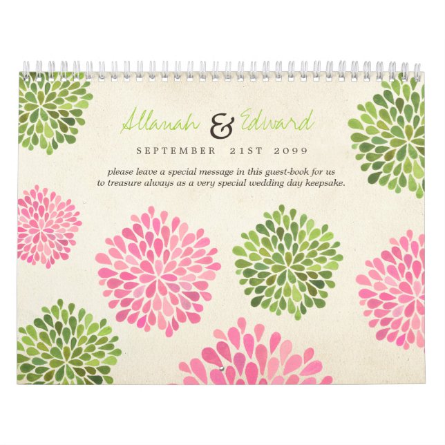 Unik fotogäst för Personligen Bröllop Bok Kalender (Omslag)