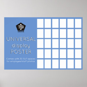 Unik fotovisning med 30 kortplatser för Giant anpa Poster