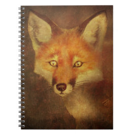 Unik Fox Art spiral-bunden Anteckningsbok