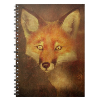 Unik Fox Art spiral-bunden Anteckningsbok