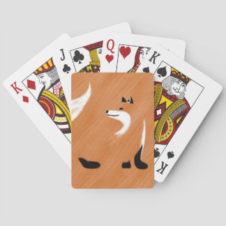 Unik foxdesign spelkort