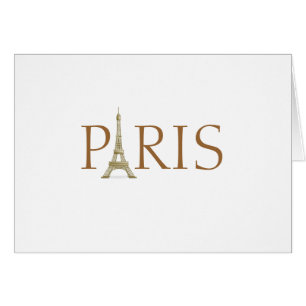 Unik Frankrike-resa i Paris Eiffel Torn Brev Hälsningskort