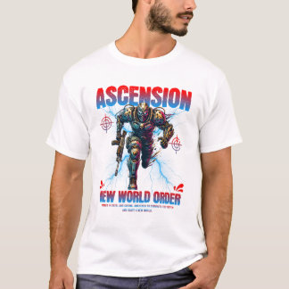 Unik futuristisk cyberrobot soldat konstdesign t shirt