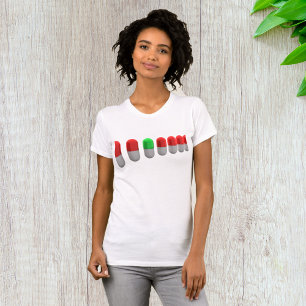 Unik fyllning av Grönten bland röda kapslar T Shirt