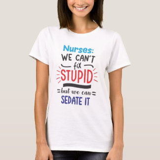 Unik gåva för sjuksköterskans dag eller födelsedag t shirt