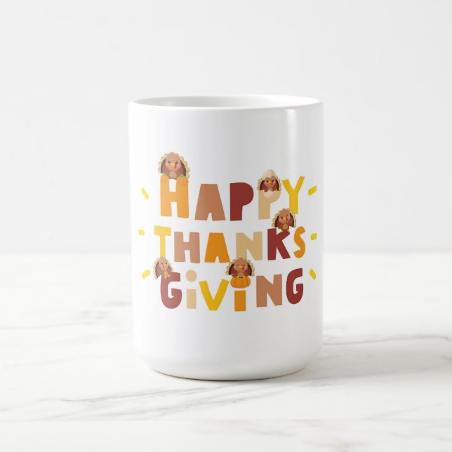 Unik gåva från happy thanksgiving kaffemugg (Center)