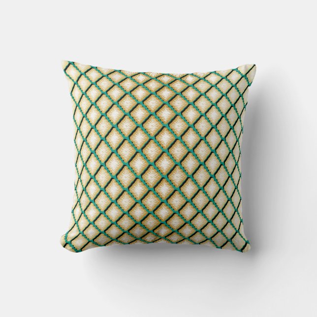 Unik geometrisk diamantdesign kudde (Framsida)