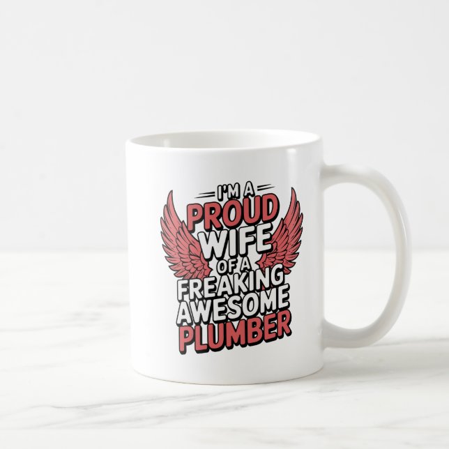 Unik Gift-idé om en rörmokare som kallas "stolt hu Kaffemugg (Höger)