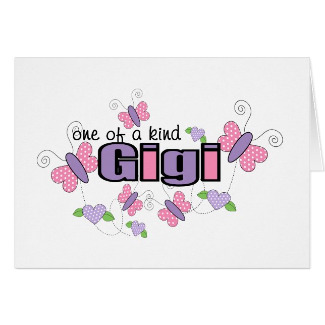 Unik Gigi Hälsningskort (Framsidan Horizontal)