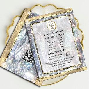 Unik Glitter för elegant i Guld Silver Flygblad