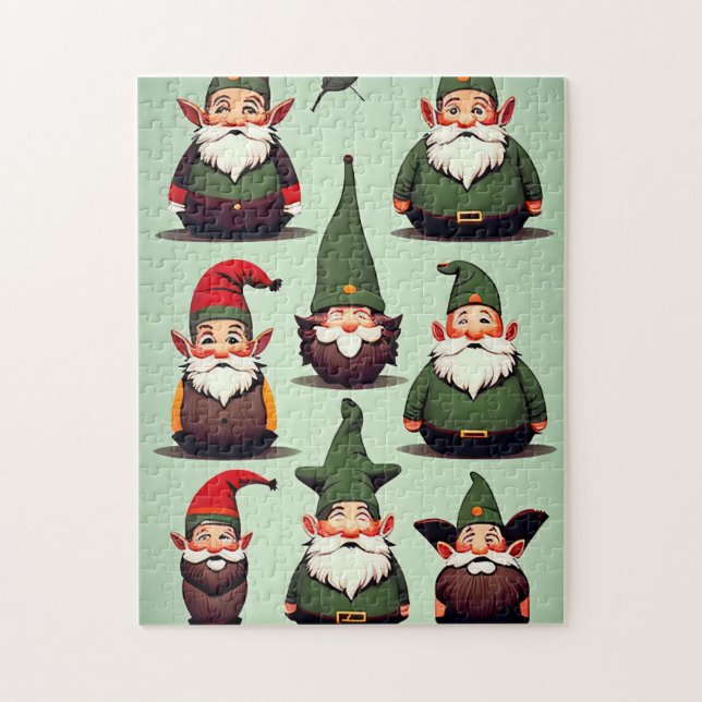 Unik Gnomes Puzzle - 252 Delarare Pussel (Vertikal)