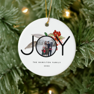 Unik God jul för foto Joy Julgransprydnad Keramik