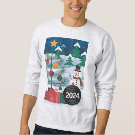 Unik God jul T-shirt- julklapp Lång Ärmad Tröja