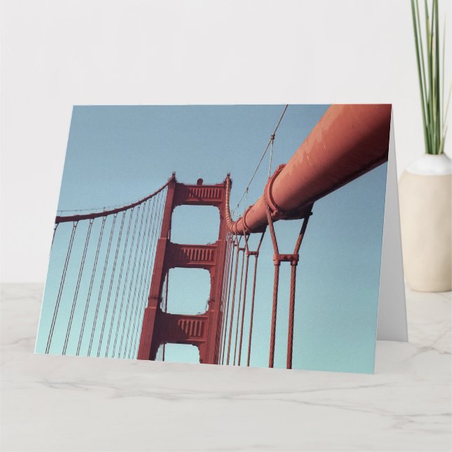 Unik Golden Grind Bridge, San Francisco Photo Kort (Framsida)