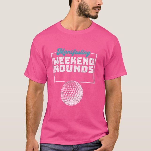 Unik golfdesign för Helg som manifesterar sig T Shirt (Framsida)