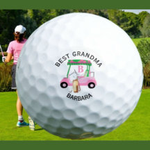 Unik golfkärra Bästa Mormor Monogram Namn  