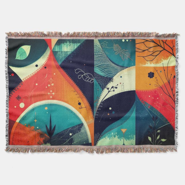 Unik grafisk abstraktion filt (Framsidan)