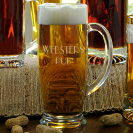 Unik graverad 18 oz. Ferdinand Glass Beer Mugg