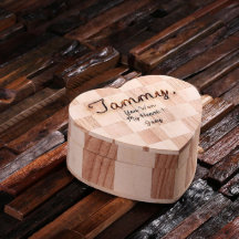 Unik graverad Hjärtformade stor Smyckeskrin