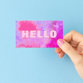 Unik Grunge Hej Shock rosa Lilac-Lila Visitkort