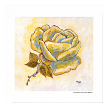 Unik Gul ros-blomma Blommigt söder om Frankrike