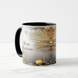 Unik Guld dekorativ Helgdag Mugg