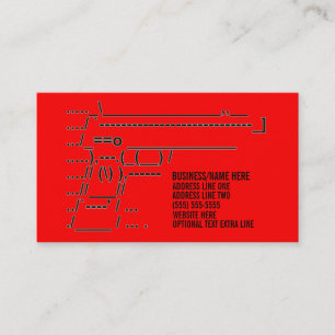 Unik Gun-grafik Visitkort