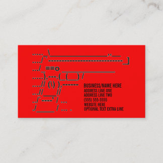 Unik Gun-grafik Visitkort