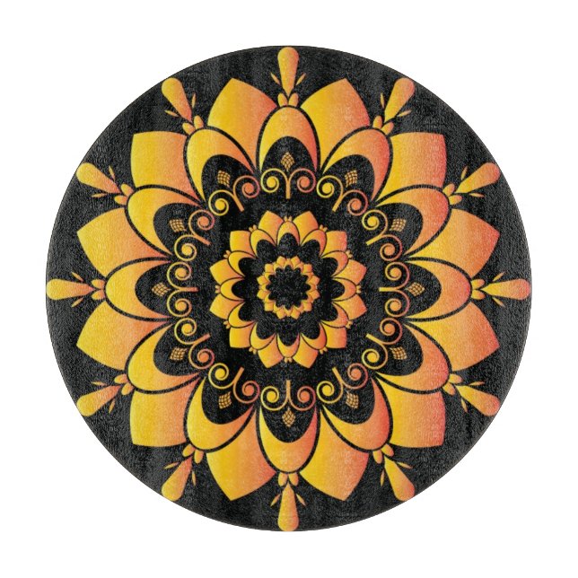 Unik gyllene mandaladesign (Framsidan)