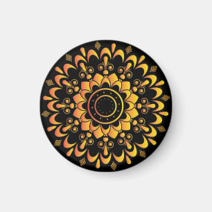 Unik gyllene mandaladesign-95747 magnet