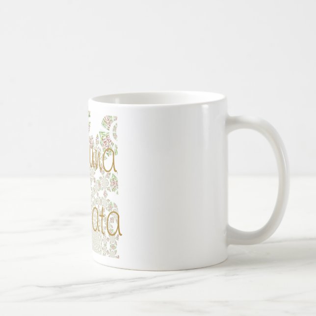 Unik Hakuna Matata-design: Serene Vibes Kaffemugg (Höger)