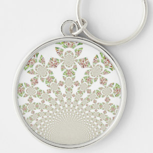 Unik Hakuna Matata-design: Serene Vibes Rund Silverfärgad Nyckelring