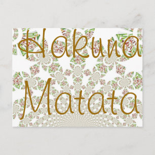 Unik Hakuna Matata-design: Serene Vibes Vykort